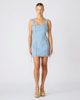 GIANKA DRESS HAZEY BLUE
